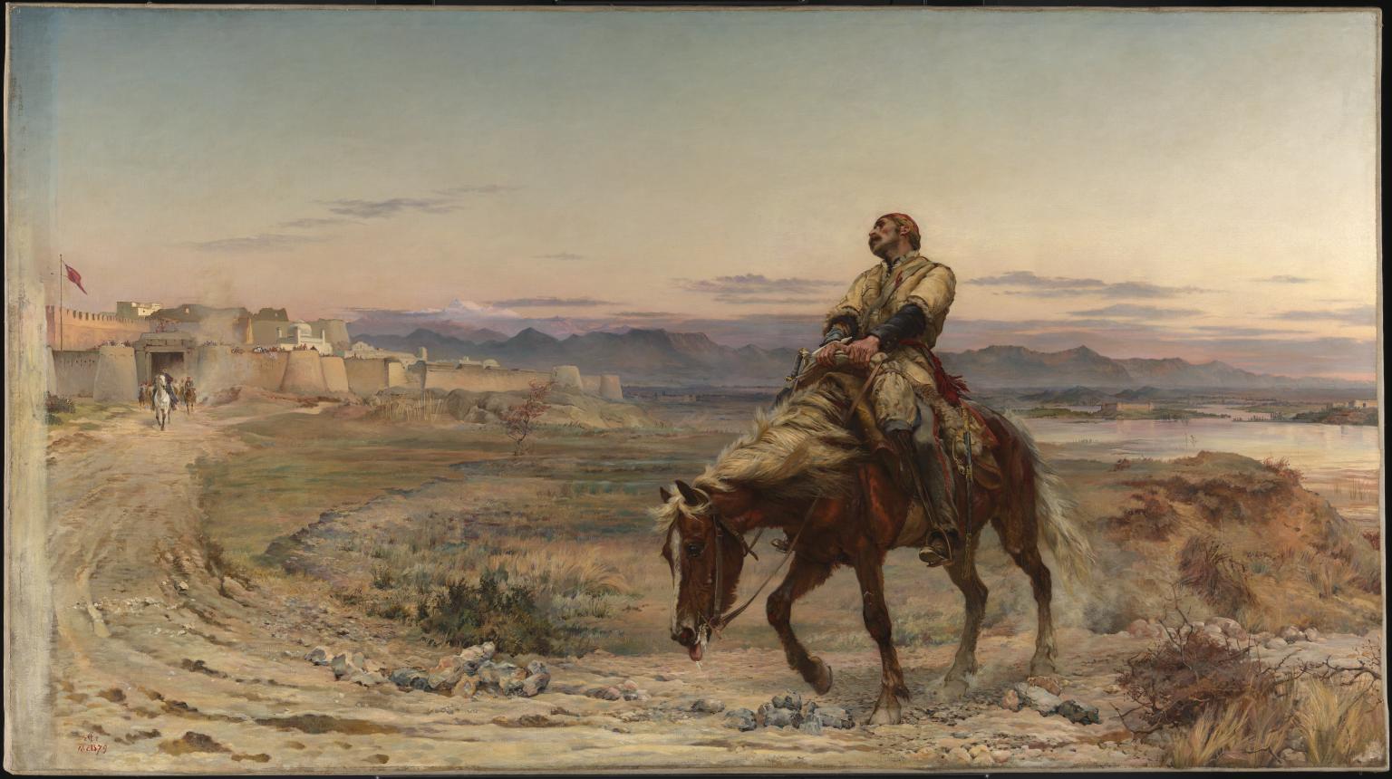 The Remnants of an Army 1879 by Elizabeth Butler (Lady Butler) 1846-1933